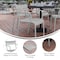 Flash Furniture Silver All-Weather Steel Dining Chair XU-CH-10318-ARM-SIL-GG - alternate 9